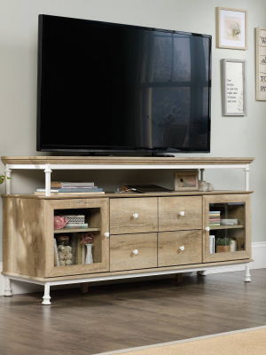 Canal Street Entertainment Credenza Coastal Oak - Sauder