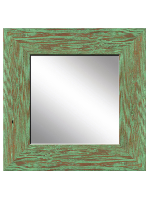 16.5" X 52.5" Green Mirror Decorative Mirror - Ptm Images