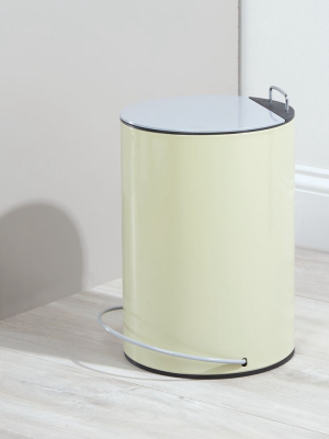 Mdesign Small Round Step Trash Can Garbage Bin