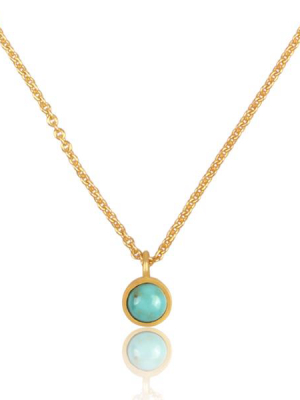 Turquoise Dainty Pendant Necklace