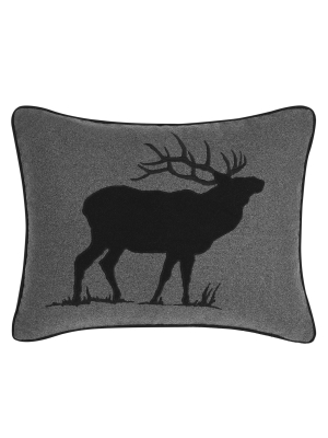 Elk Charcoal Breakfast Throw Pillow - Eddie Bauer