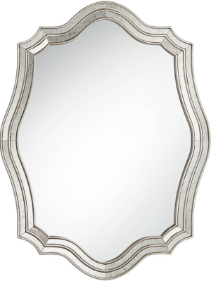 Noble Park Caterina Silver 29" X 38" Quatrefoil Wall Mirror