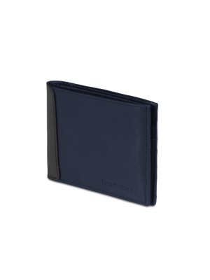Moleskine Classic Navy Leather Horizontal Wallet