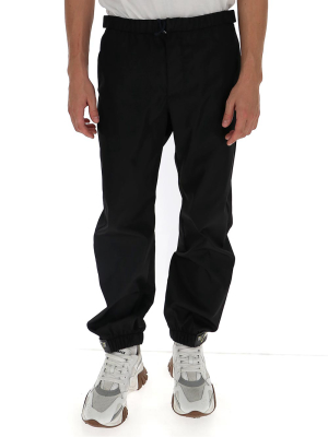 Prada Logo Cuffed Trousers