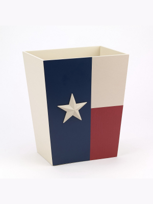 Avanti Texas Star Waste Basket - Off-white