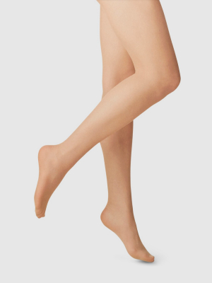 Women's 20d Sheer Tights - A New Day™ Honey Beige