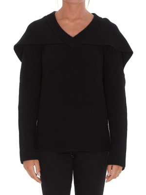 Jw Anderson Cape V-neck Jumper