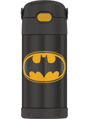 Thermos Batman 12oz Funtainer Water Bottle With Bail Handle - Black
