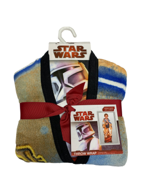 Clone Wars Cuddly Wrap Throw Blanket - Star Wars.