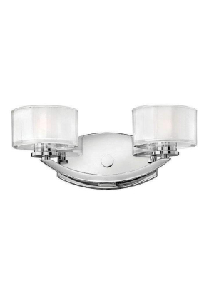 Bath Meridian Bath Two Light Chrome