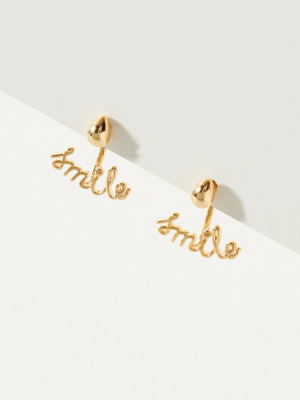 Smile Front-back Earrings