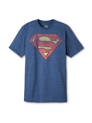 Men's Superman Short Sleeve Graphic T-shirt - Navy