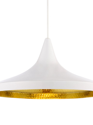 Beat Light Wide Pendant - White