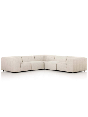 Gwen Outdoor 5-piece Sectional, Faye Sand