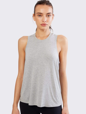 Toni Jersey Tank - Lt Heather Grey