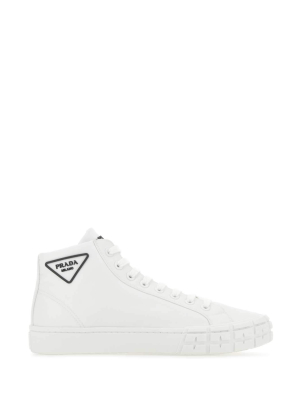 Prada Wheel Cassetta High-top Sneakers