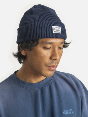 Organic Knit Beanie Navy