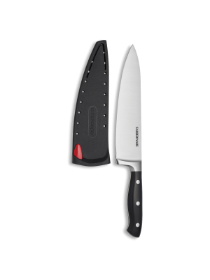 Farberware Edgekeeper 8 Inch Forged Triple Riveted Chef Knife With Self Sharpening Blade Cover