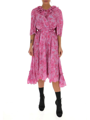 Balenciaga Ruffled Wrap Dress