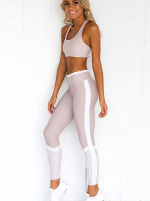 Racerback Color Block Seamless Sports Set