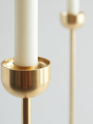 Dome Spindle Candle Holder In Various Sizes