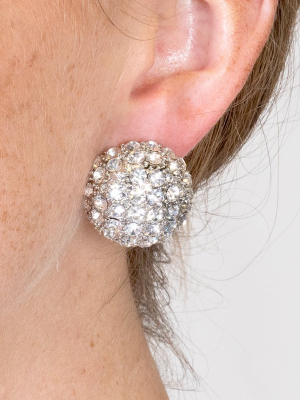 Disco Ball Clip Earrings