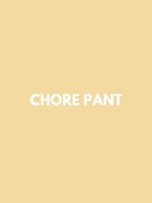 Noble Organic Chore Pant In Buttercream