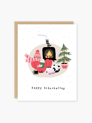 Hibernating Holiday Card - Po7