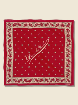 Logo-print Cotton Bandana - Turkey Red