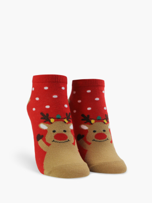 Reindeer Ankle Socks