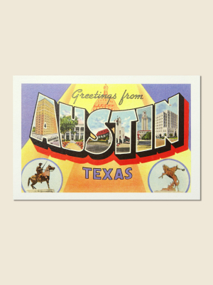 Greetings From Austin Postcard