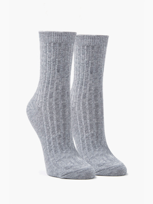 Marled Crew Socks