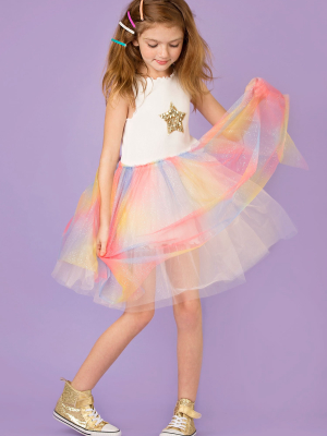 Rainbow Sparkle Tutu Dress