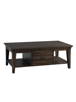 Steele Storage Coffee Table Smokey Walnut - Picket House Furnishings