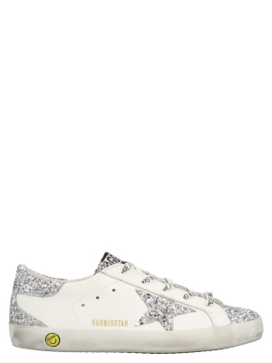 Golden Goose Kids Superstar Glitter Panel Sneakers