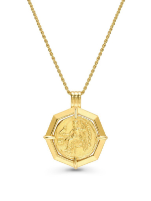 Lucy Williams Octagon Medallion Coin Necklace
