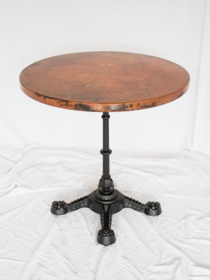 Ingram Round Copper Bistro Table - Small 30"