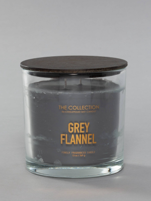 13oz Glass Jar Candle Gray Flannel - The Collection By Chesapeake Bay Candle