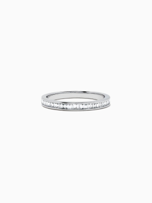 Effy Classique 14k White Gold Channel Set Diamond Band, 0.44 Tcw