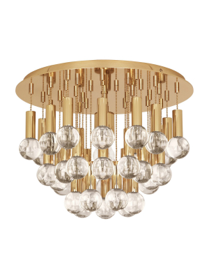 Milano Flush Mount Polished Brass