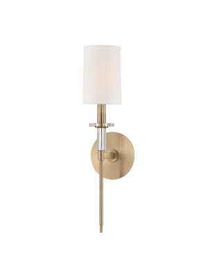 Amherst 1 Light Wall Sconce Aged Brass