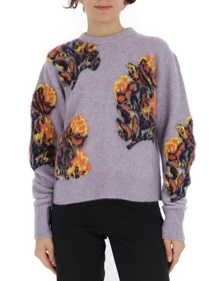 Chloé Floral Knitted Sweatshirt