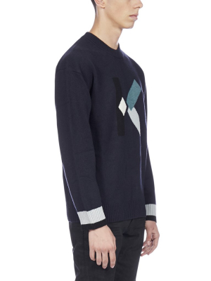 Kenzo K Intarsia Knit Sweater