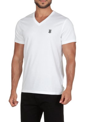 Burberry Monogram Motif V-neck T-shirt