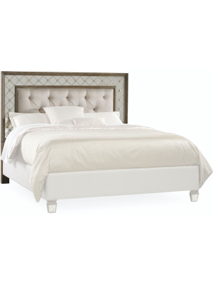 Sanctuary King And California King Mirrored Upholstered Headboard
