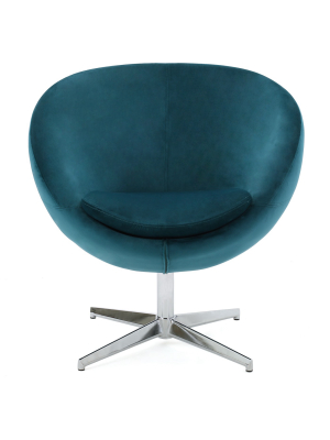 Isla Upholstered Chair - Dark Teal New Velvet - Christopher Knight Home