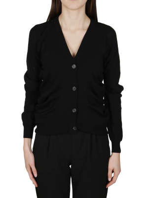 Maison Margiela V-neck Ruched Cardigan