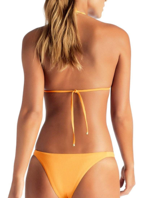 Vitamin A Carmen Ecorib Bikini Bottom In Sunflower 84b Srb