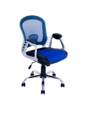 Workspace Leatherette And Mesh Office Chair - Corliving