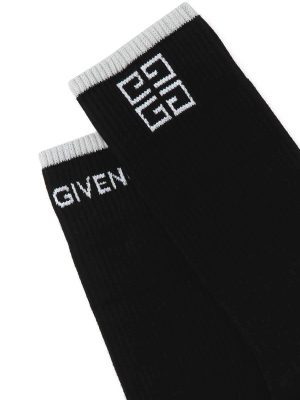 Givenchy Logo Crew Socks